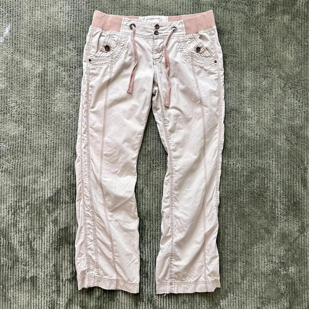 Maurices Beige Tan Utility Straight Leg Pants - Size 11/12